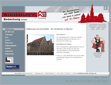 Tablet Screenshot of kornmueller-dachbau.de